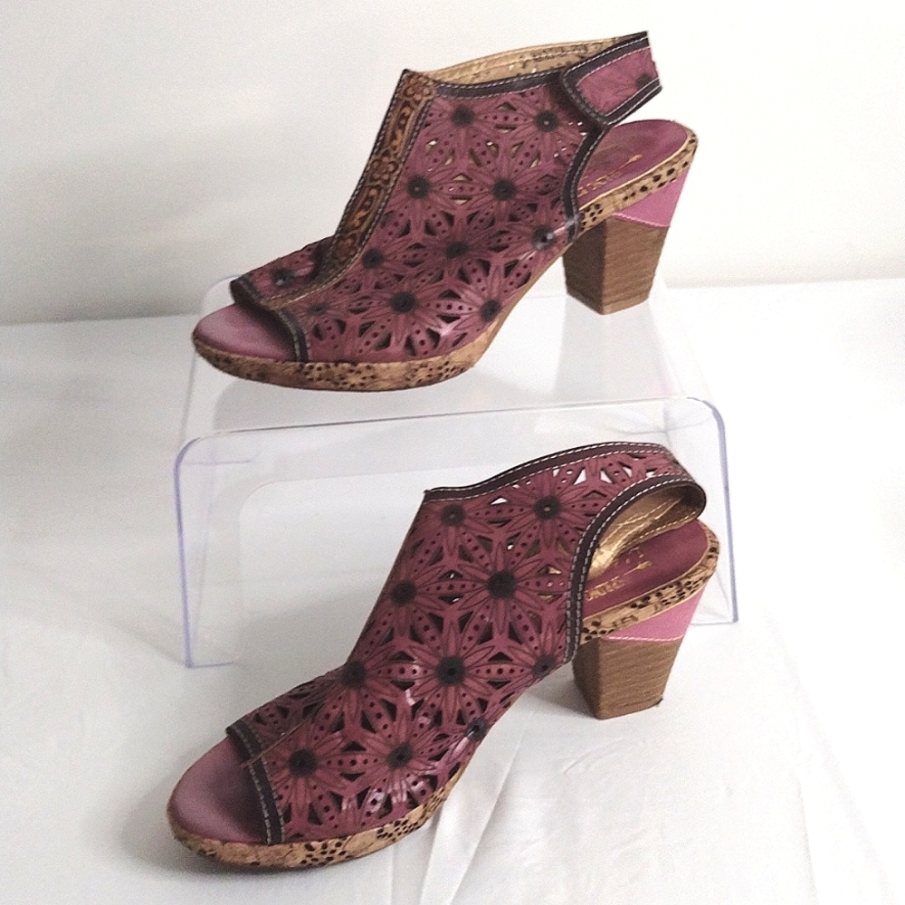 L'artiste By Spring Step Size 37 Pink High Heel Sandals